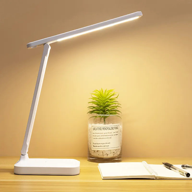 LED Abajur Lâmpada de mesa para leitura USB recarregável