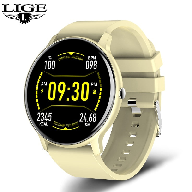 SmartWatch - Lige relógio inteligente, tela de toque completa para esporte e fitness à prova de água com bluetooth para Android/IOS