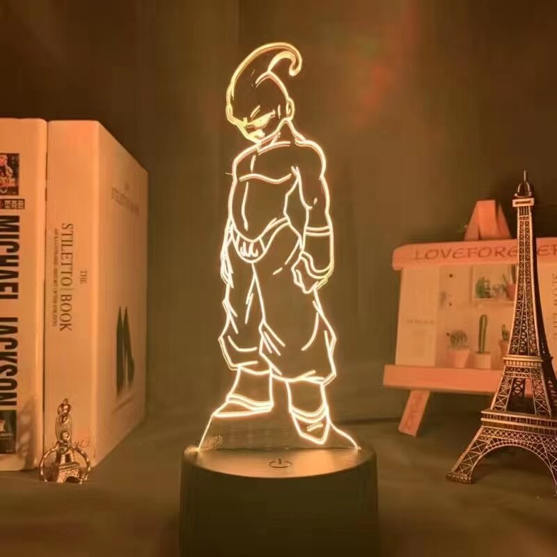 Dragon Ball Monkey King Goku Super Saiyan - Lampada de mesa 3D LED Night