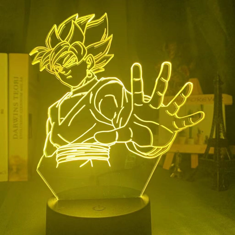 Dragon Ball Monkey King Goku Super Saiyan - Lampada de mesa 3D LED Night