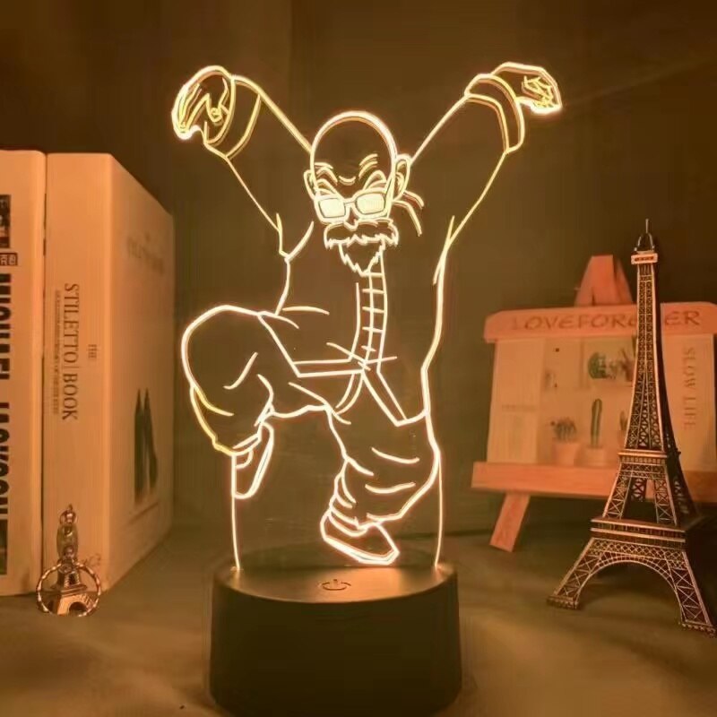 Dragon Ball Monkey King Goku Super Saiyan - Lampada de mesa 3D LED Night