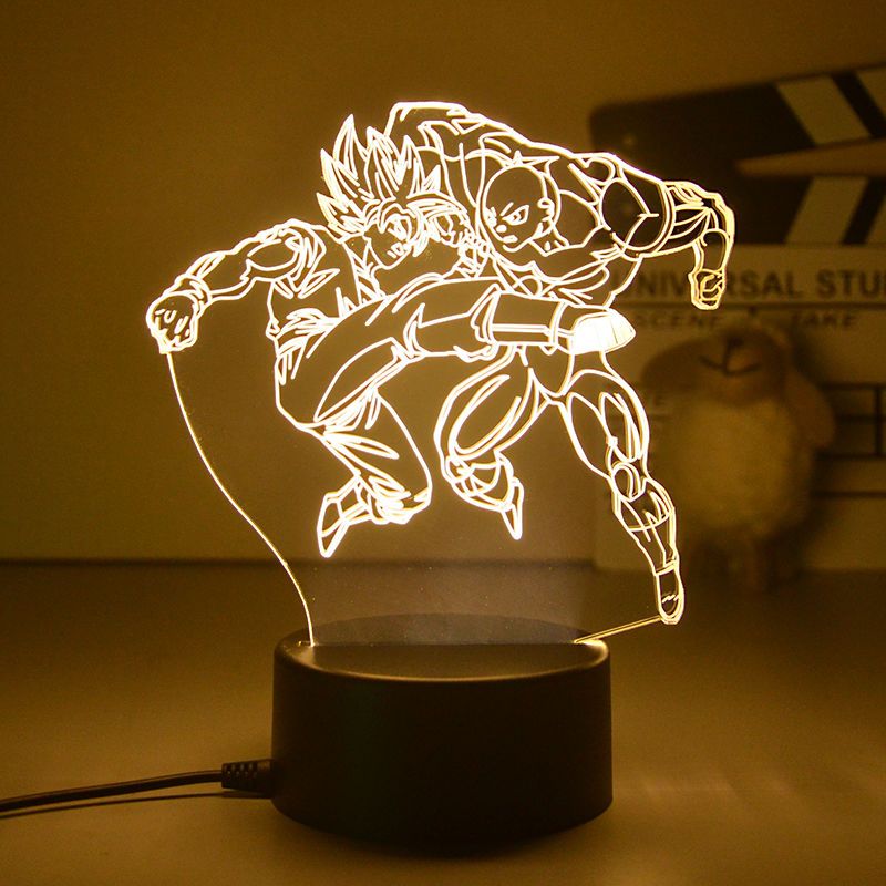 Dragon Ball Monkey King Goku Super Saiyan - Lampada de mesa 3D LED Night