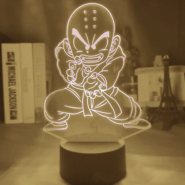 Dragon Ball Monkey King Goku Super Saiyan - Lampada de mesa 3D LED Night