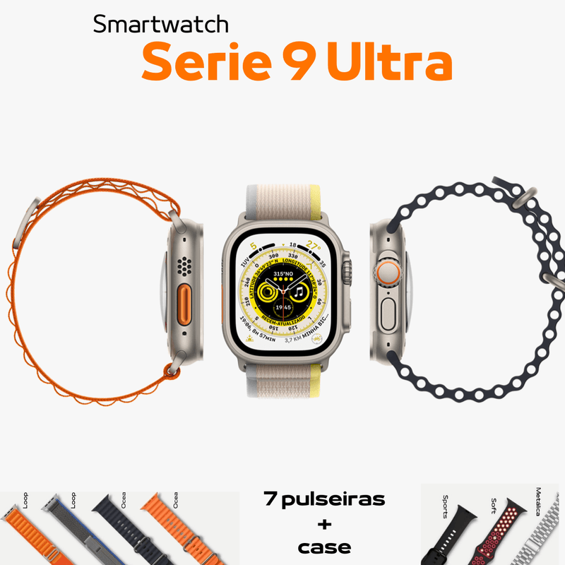 ZeetUltra™ Serie 9 | Kit: 7 Pulseiras + Case